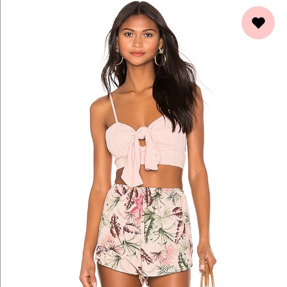 Revolve Amuse Society Elastic Waist Floral Shorts - Picture 3 of 5